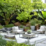 Jardin moderne avec tendances déco innovantes pour 2026