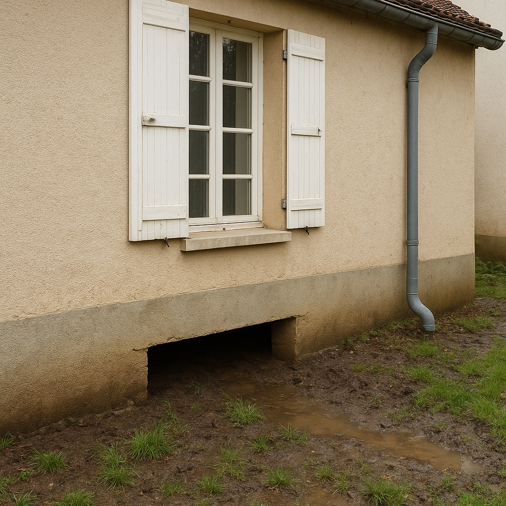 Points de contrôle extérieurs pour prévenir les termites