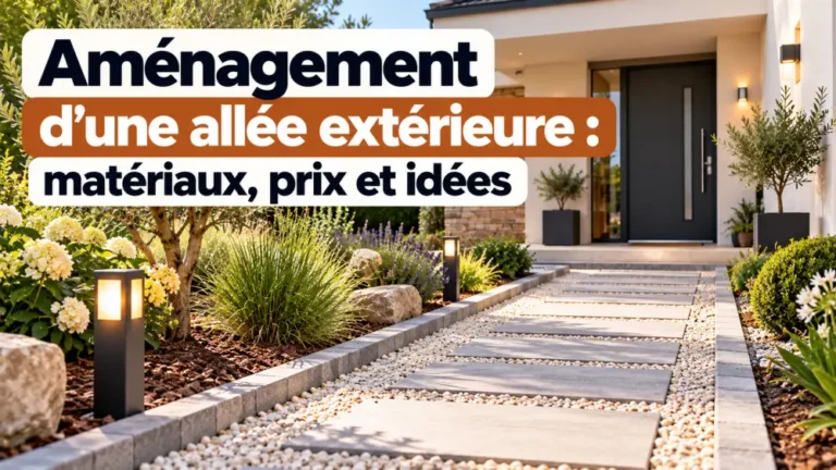 Aménagement d’une allée extérieure : matériaux, prix et idées