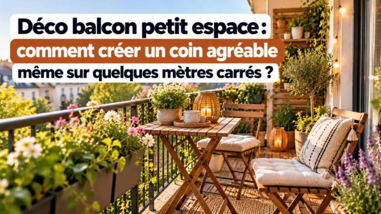 Déco balcon petit espace : comment créer un coin agréable même sur quelques mètres carrés ?