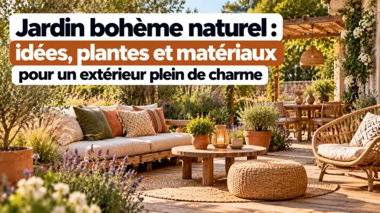Jardin bohème naturel : idées, plantes et matériaux pour un extérieur plein de charme