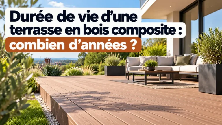 Durée de vie d’une terrasse en bois composite : combien d’années ?